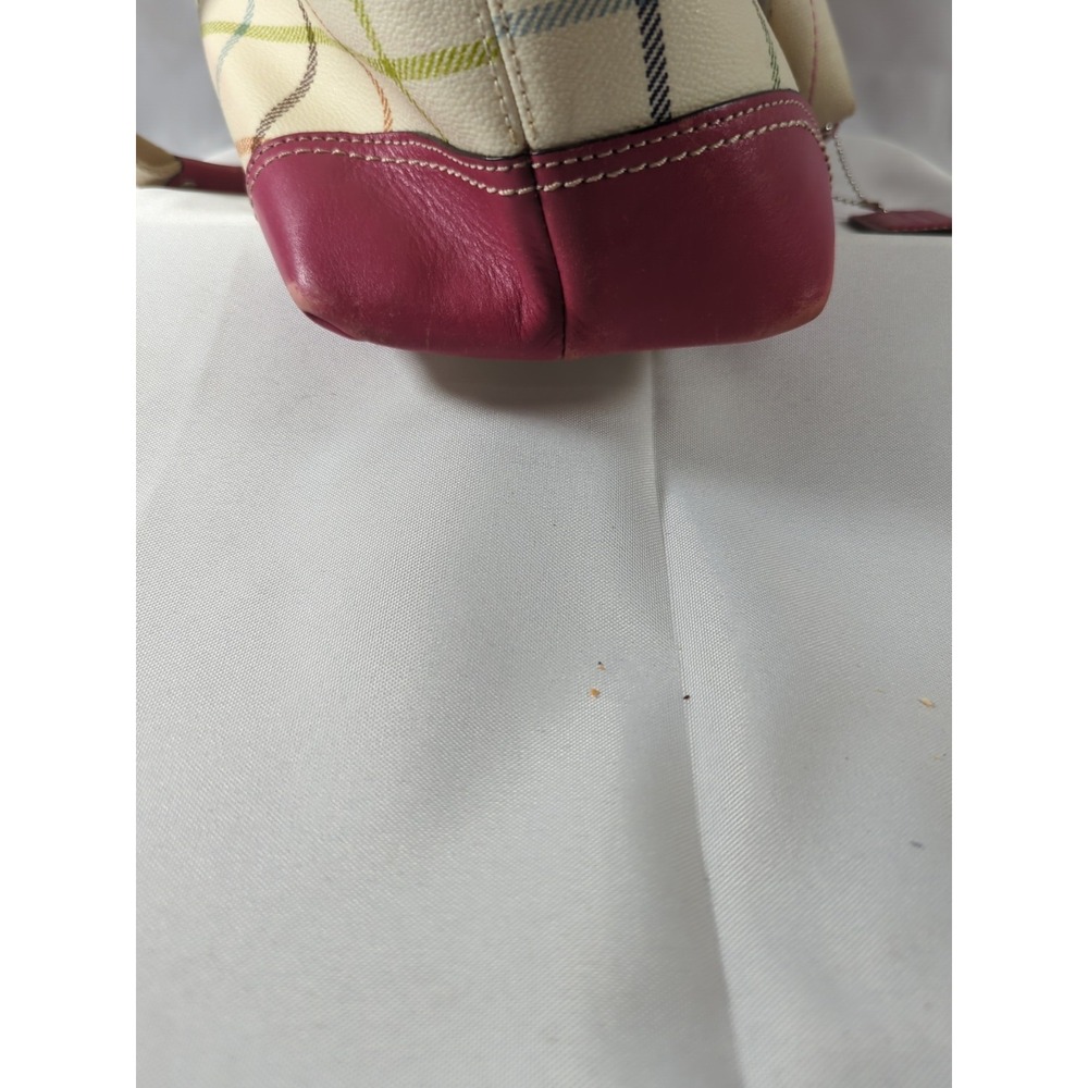 COACH Tattersall Multicolored Coated Canvas Diaper Bag Fl4792 See Pictures - Picture 13 of 14